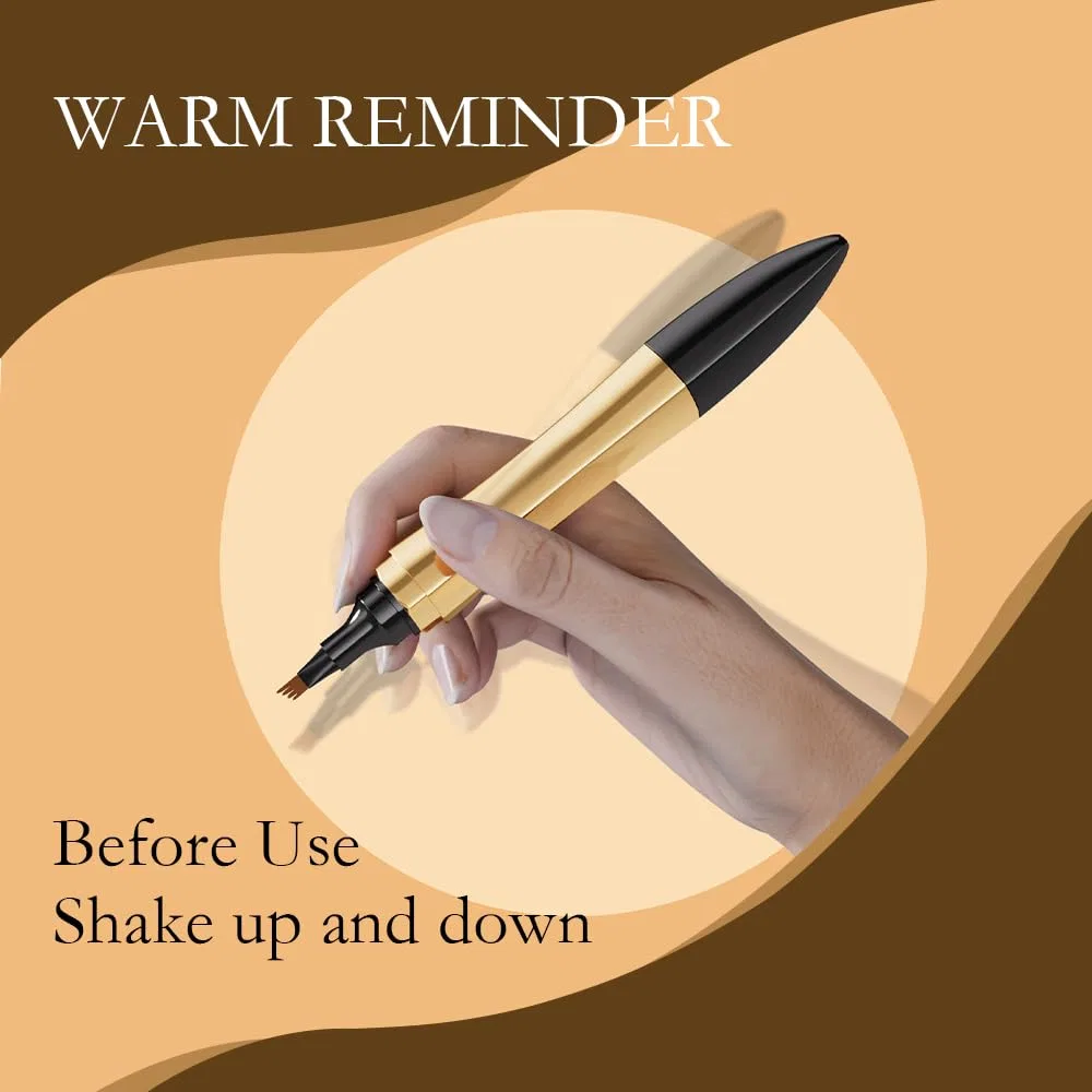 Карандаш для бровей Magic Eyebrow Pencil 3D Microblading Topbashgo, 4 Pieces. — фото 3