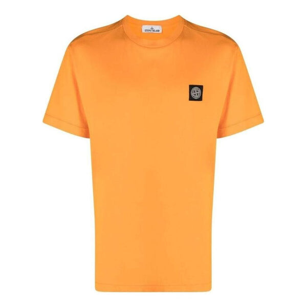 

Футболка garment dyed logo t-shirt 'orange' Stone Island, оранжевый