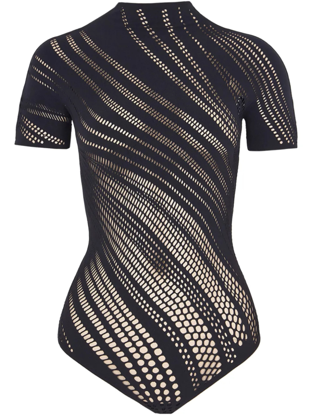 

Wolford боди с перфорацией, черный
