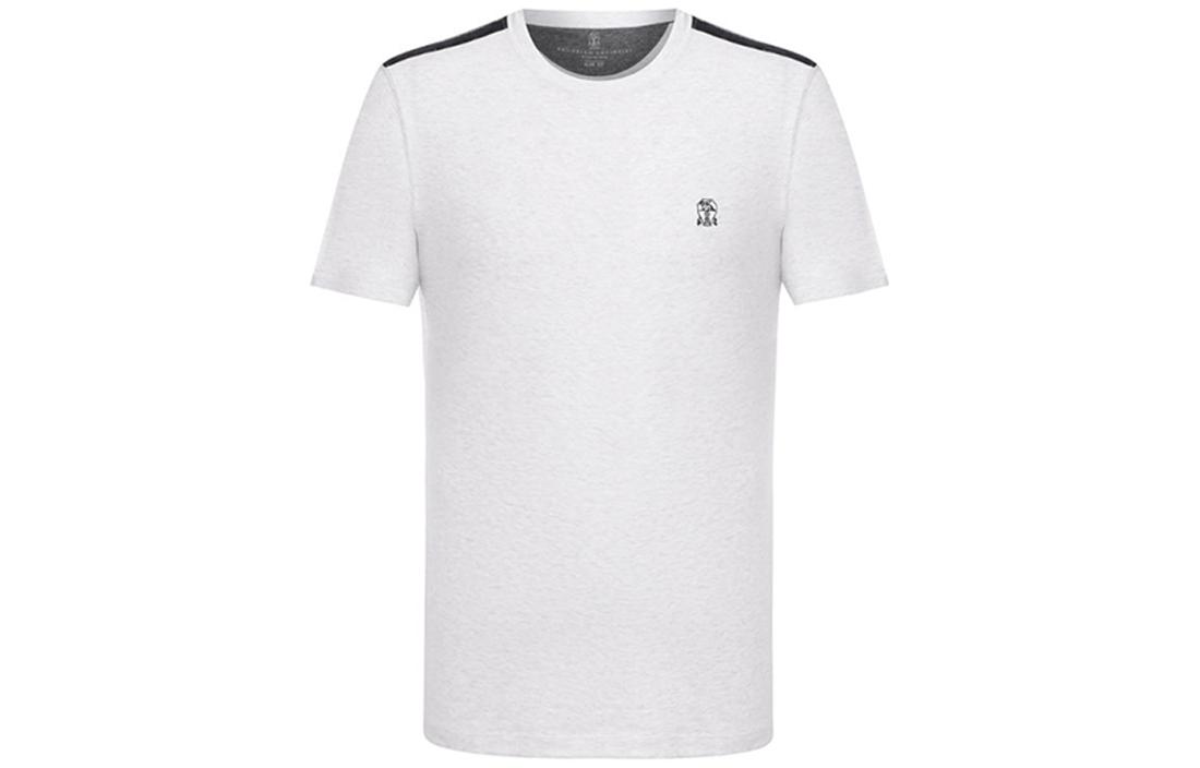 

Футболка мужская серая Brunello Cucinelli, серый