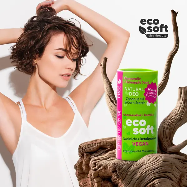 Натуральный дезодорант без алюминия для женщин, 50 г Eco Soft Herbal garden — фото 4