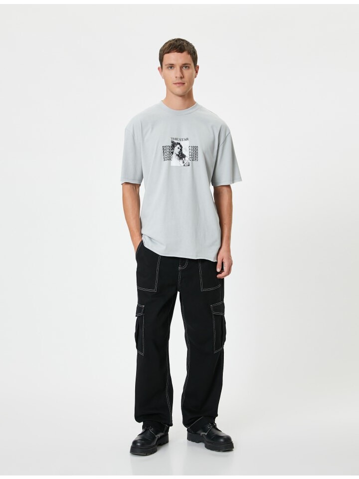 

Футболка KOTON T shirt, серый