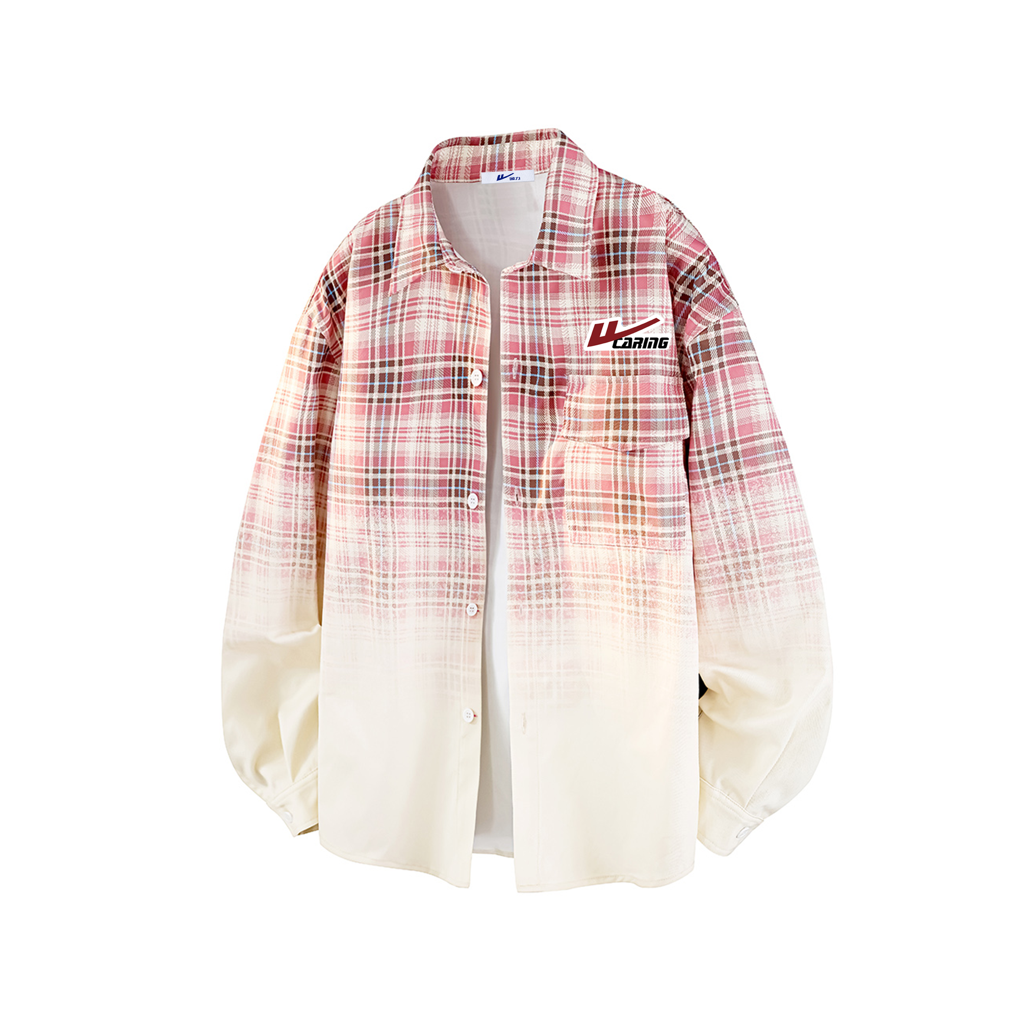 

Рубашка Unisex Lapel Moderate Others WARRIOR, красный (diy badge)