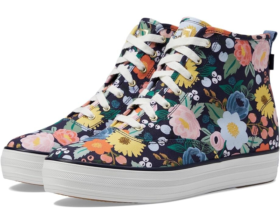 

Кроссовки Keds Keds X Rifle Paper The Platform Mid Vintage Blossom, темно-синий