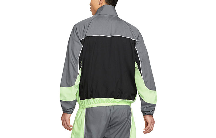 Куртка Nike Throwback Colorblock Woven Sports Basketball Stand Collar Jacket CV1932-084 — фото 2