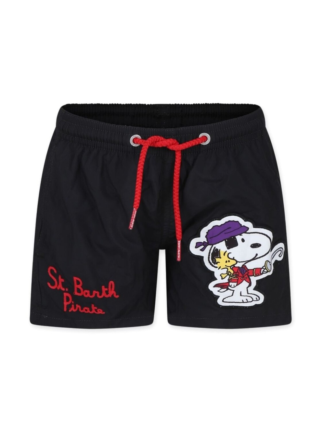 

MC2 Saint Barth Kids шорты для плавания с принтом «Снупи», черный