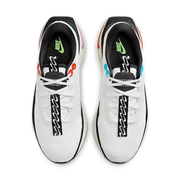 Кроссовки Nike Motiva SE 'White Lime Blue Lightning', цвет pale ivory/white-black-lime blast-blue lightning-fuchsia dream — фото 3