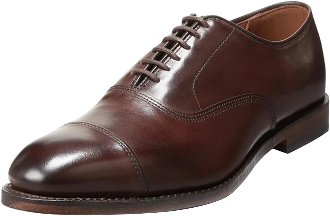 

Мужские классические оксфорды FSJ с отделкой из премиальной кожи, повседневная и официальная обувь с шнуровкой и закругленным носком, удобные бизнес-туфли, размер 4-16 США, коричневый