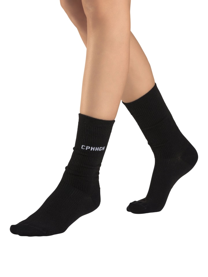 

Copenhagen Studios Простые носки 3 размера, черные