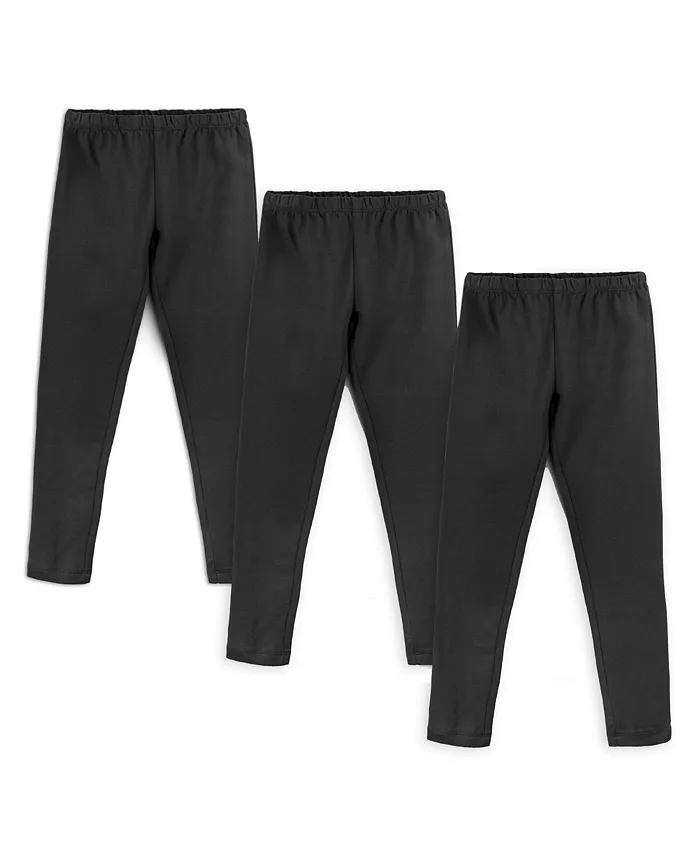 

Детские леггинсы из органического хлопка Fair Trade, набор из 3 штук Mightly, черный