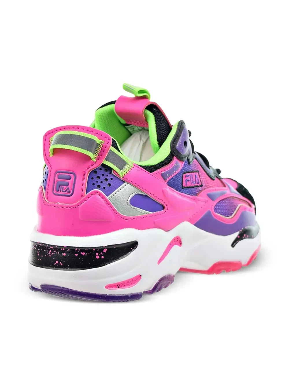 Кроссовки Ray Tracer Apex "розовое свечение/белый/фиолетовый" Fila Kids — фото 3