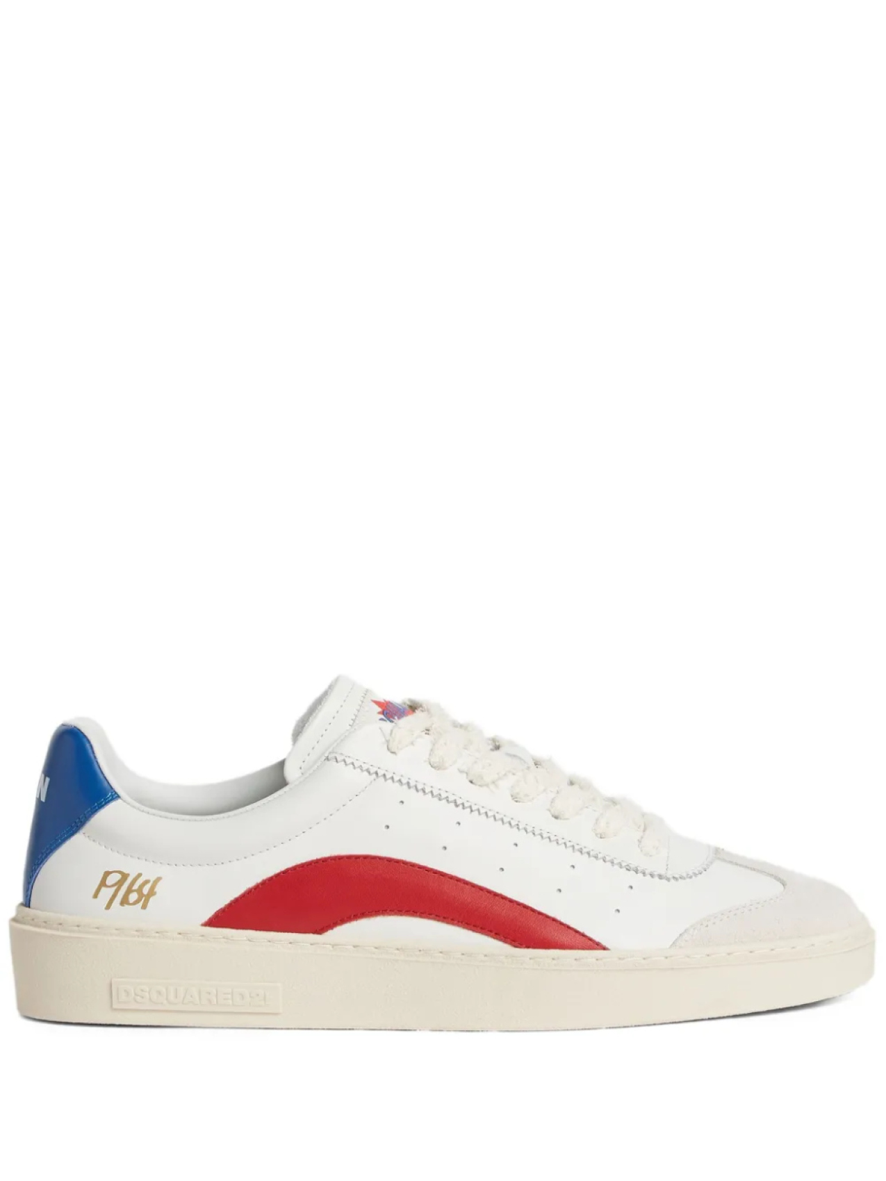 

DSQUARED2 кожаные кроссовки, белый