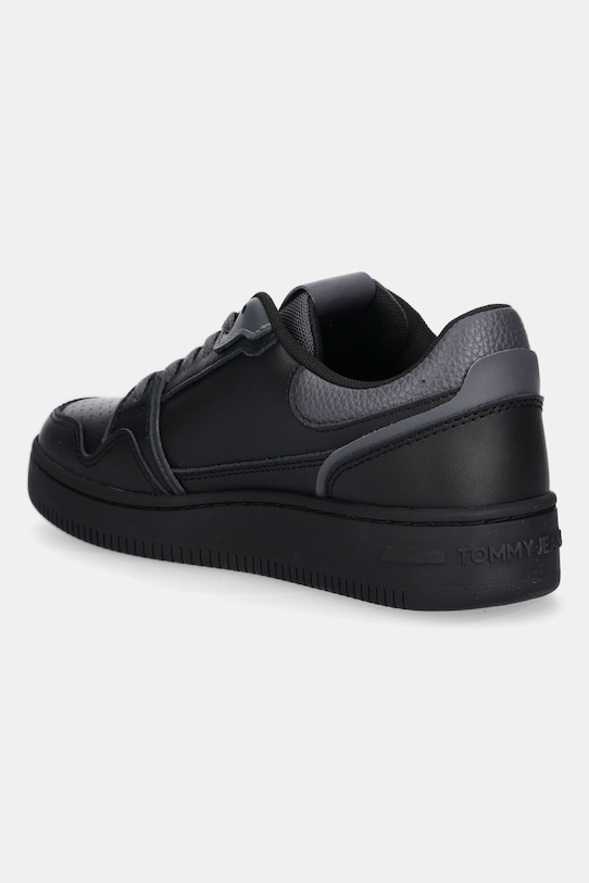 Кожаные кроссовки TJW Retro Basket Sneaker Tommy Jeans, черный — фото 3