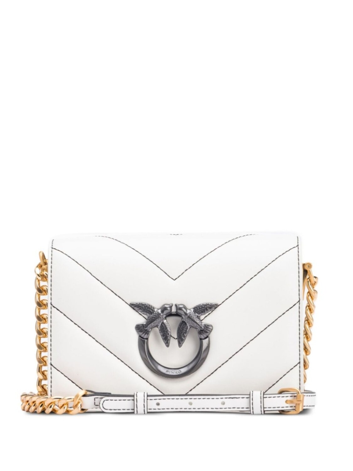 

Мини-сумка через плечо Love Bag Click PINKO, белый