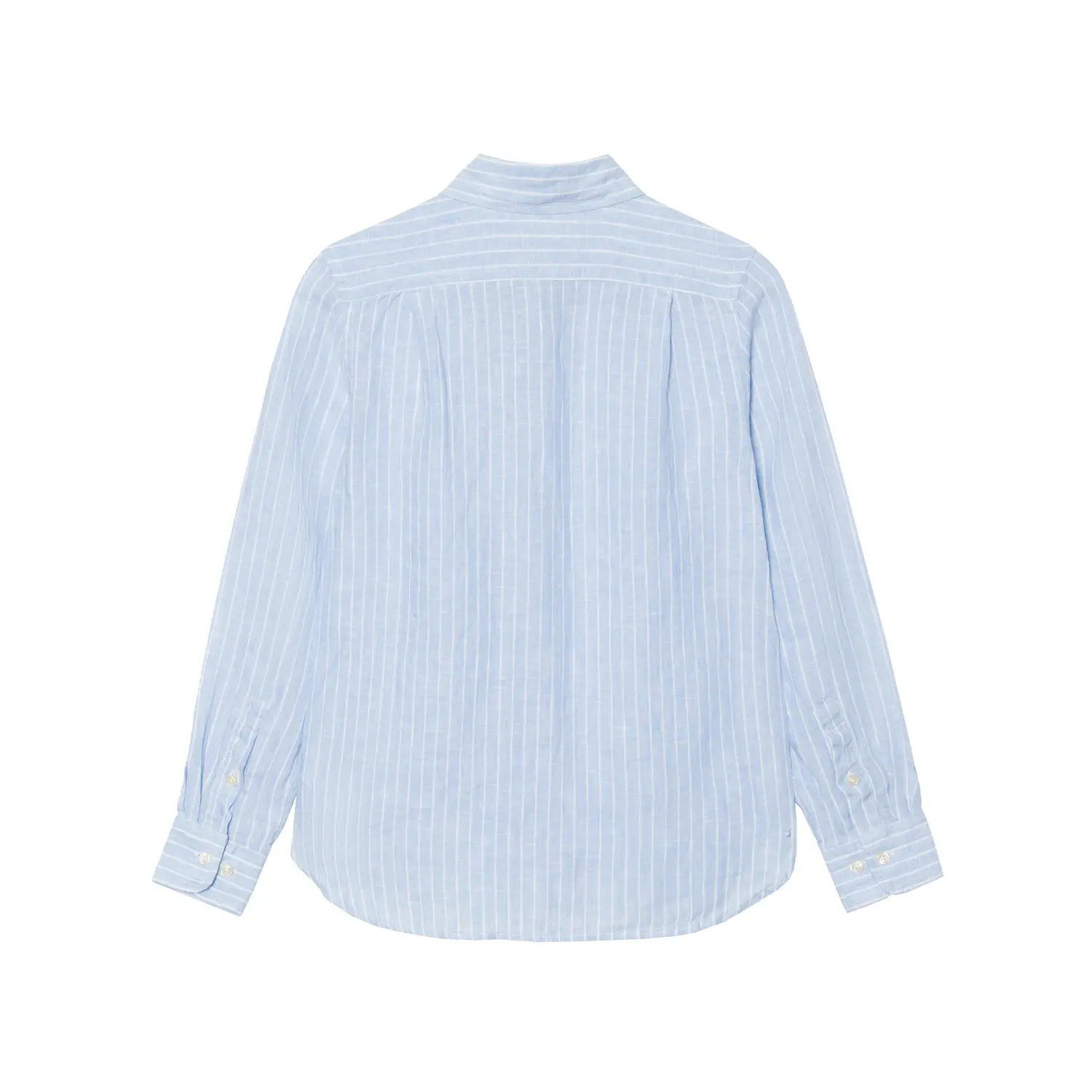 Polo Ralph Lauren Рубашка SS25 Stripes для детей, синяя, для осени, лета и весны — фото 3