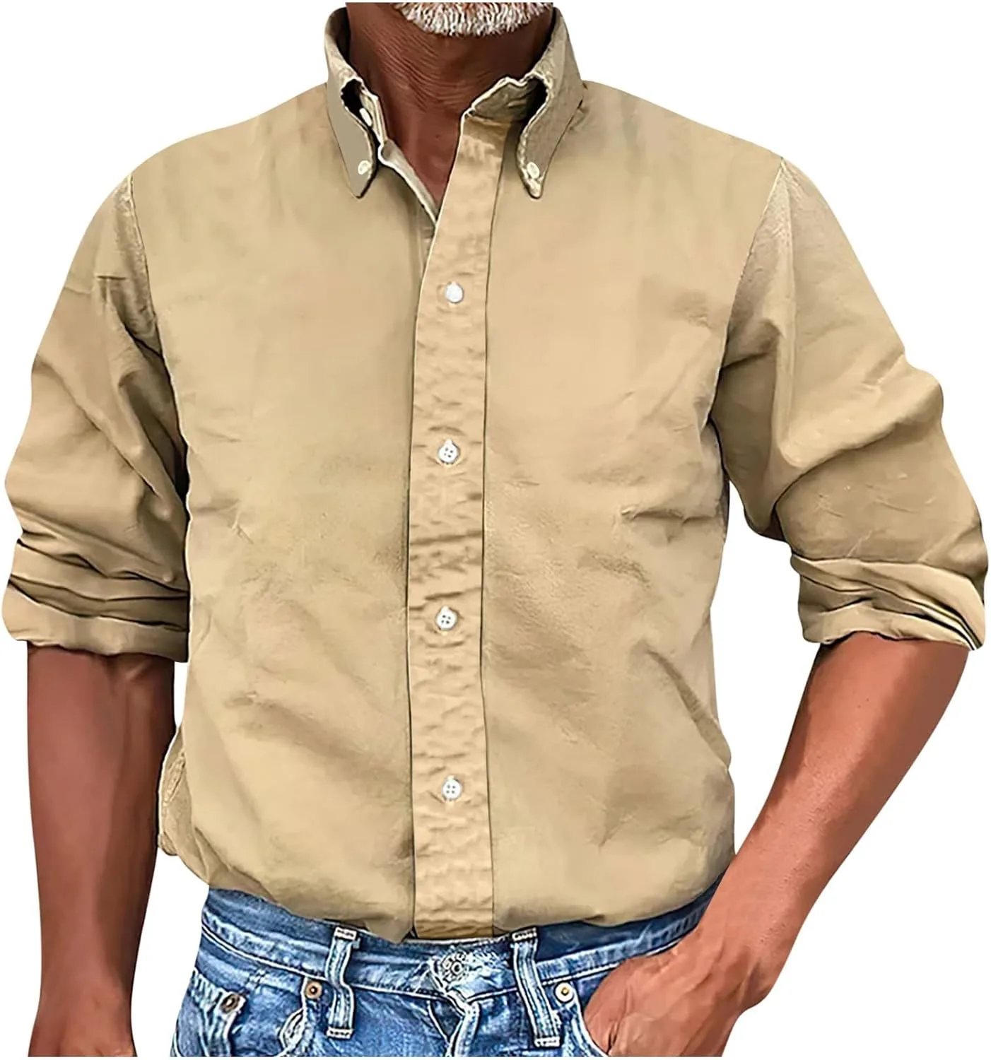 

Мужская футболка-рубашка business dress shirt wrinkle free stretch long sleeve regular fit