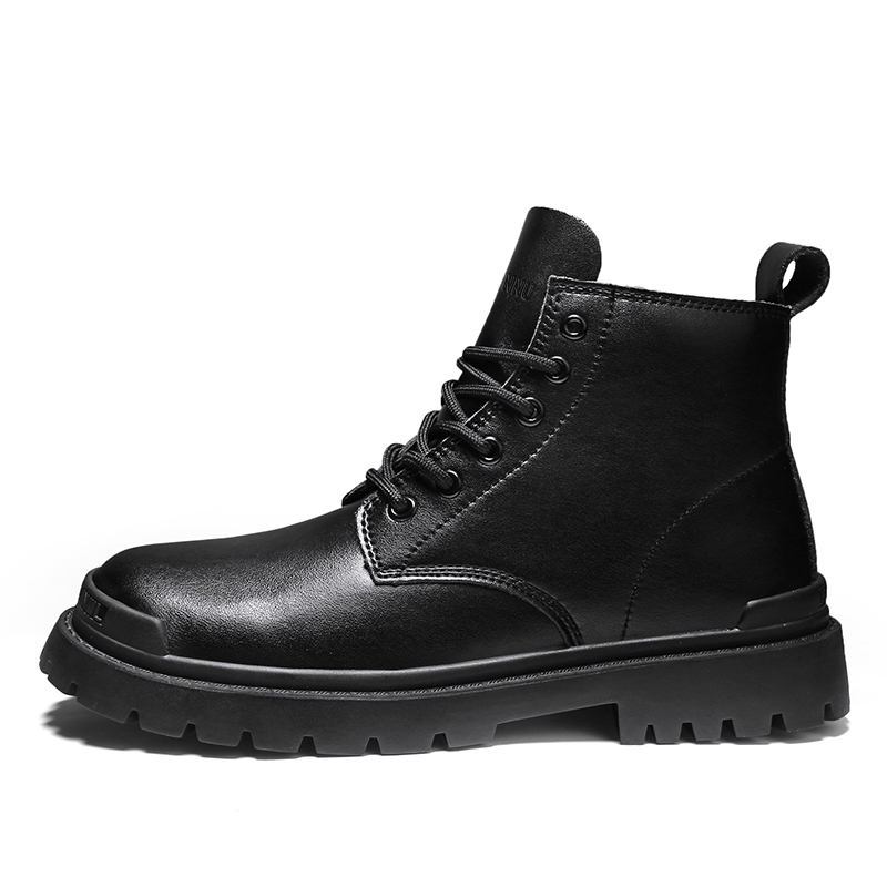 

Dunnu Чёрные унисекс короткие ботинки мартин с шестью люверсами, цвет Black 6 Eyelets