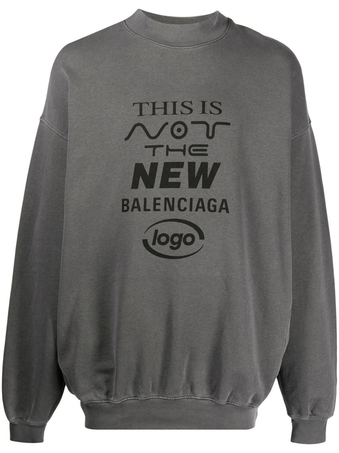 

Balenciaga толстовка New с логотипом, серый
