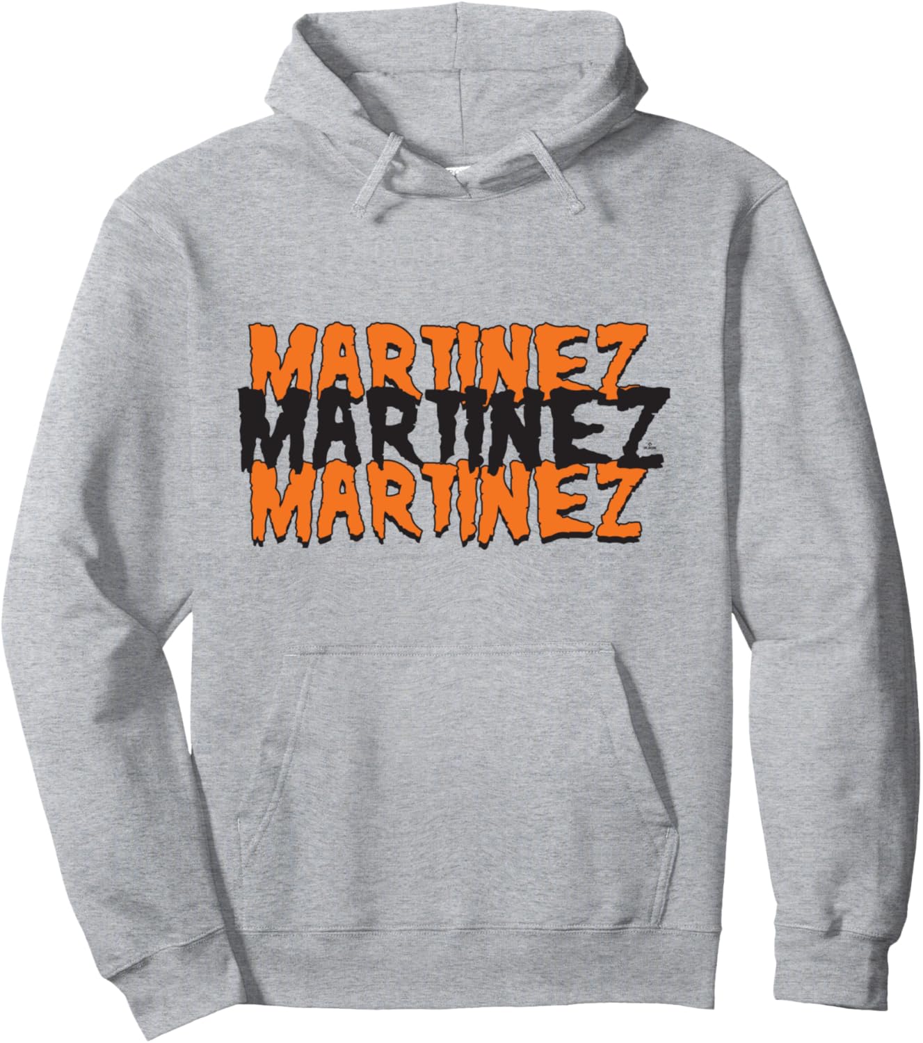 

Худи с именем Джей Ди Мартинеса, посвященное бейсболу в Лос-Анджелесе, на Хэллоуин, от MLBPA Ryno Sports, серый