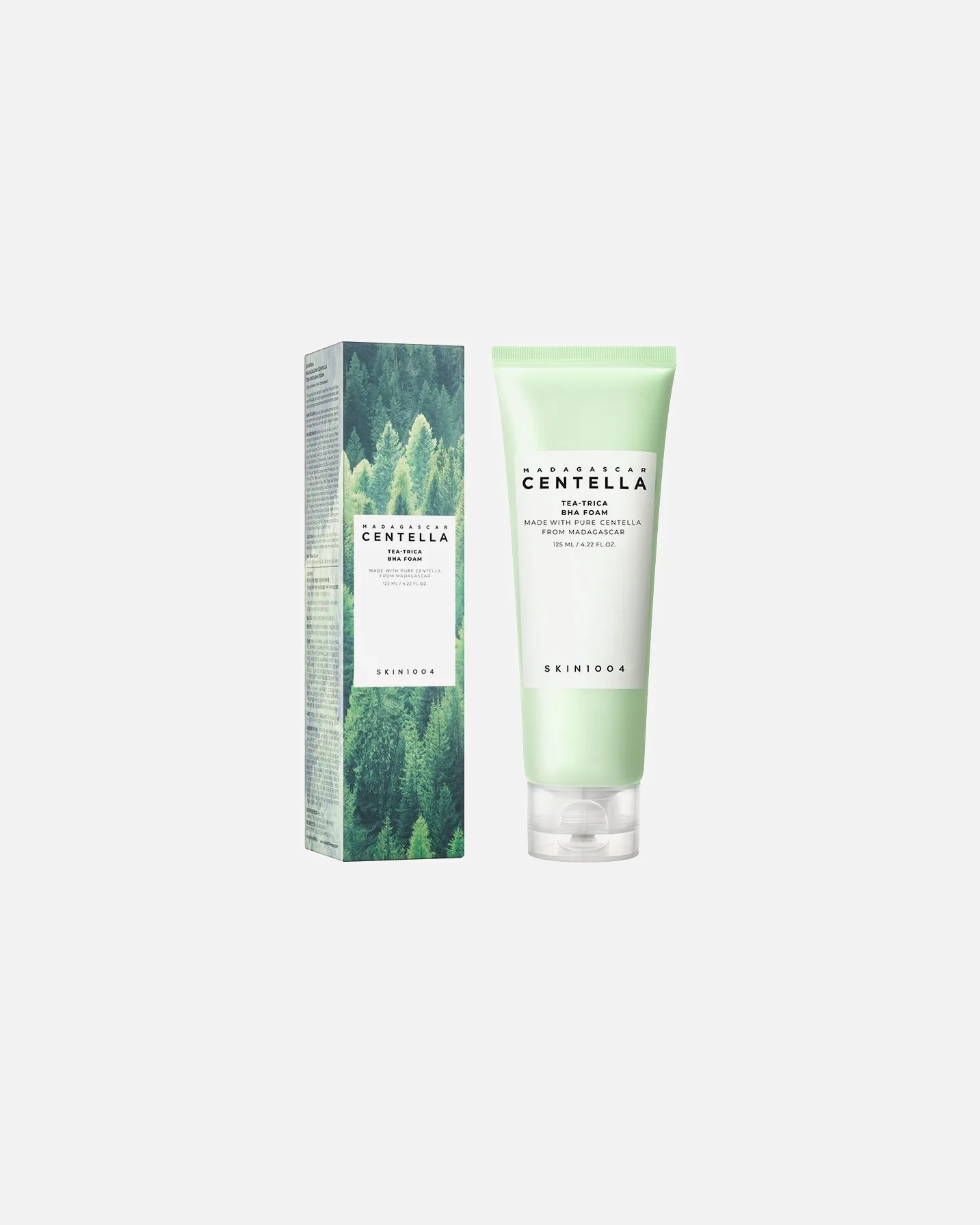 Пенка для умывания SKIN1004 — Лица madagascar centellatea-trica bha foam, 125 мл