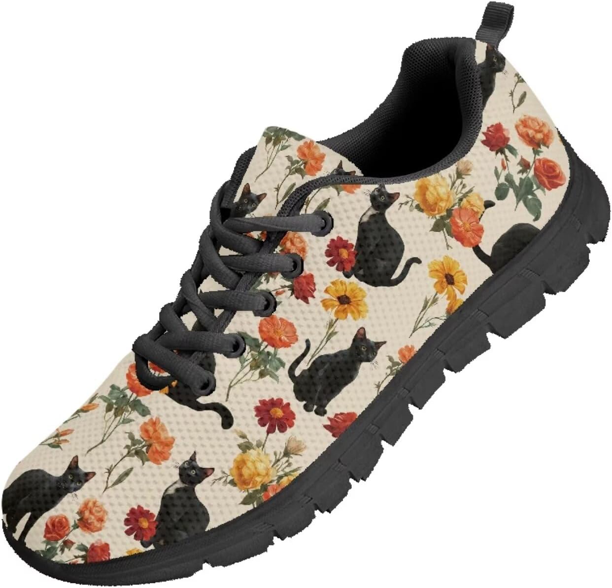 

Мужские кроссовки Funnydude Funny Print, легкие и дышащие, осенние удобные кроссовки, черный