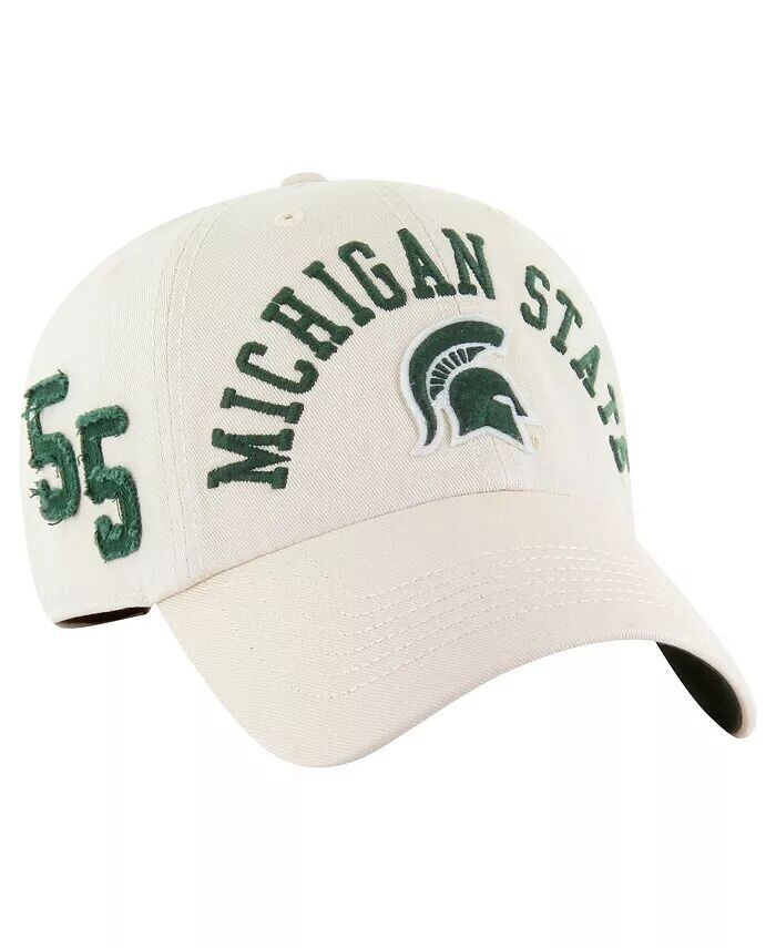 

Мужская регулируемая кепка цвета хаки Michigan State Spartans Clubhouse Faber Clean Up '47 Brand