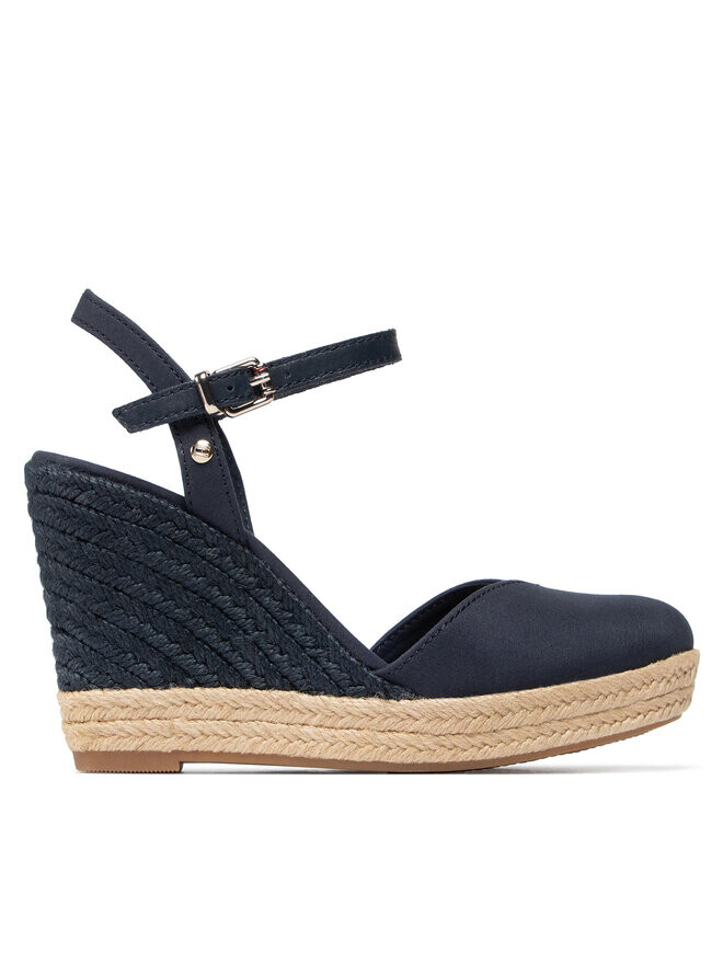 

Эспадрильи Basic Closed Toe High Wedge Tommy Hilfiger, темно-синий