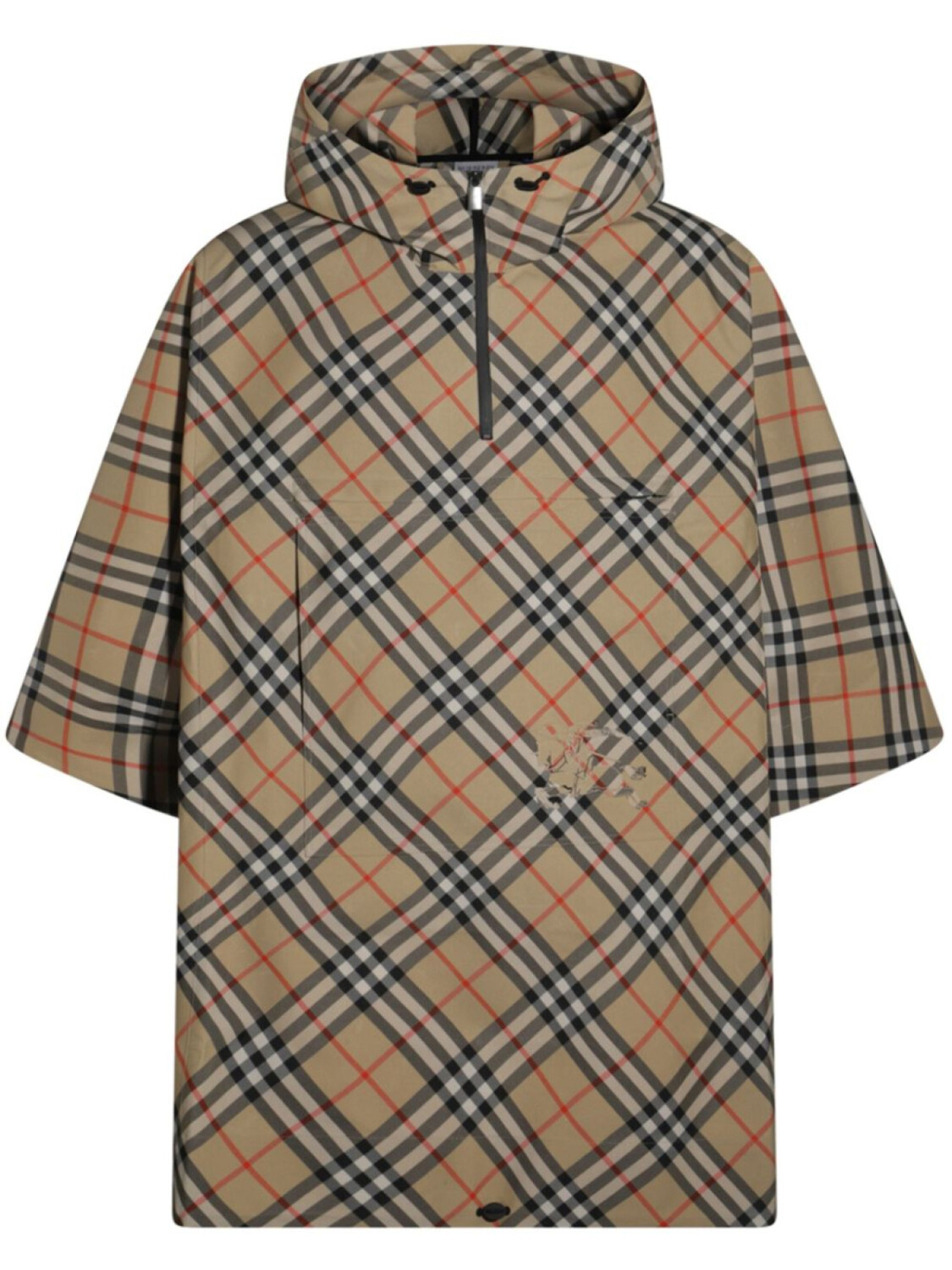 

Burberry кейп в клетку, нейтральный цвет