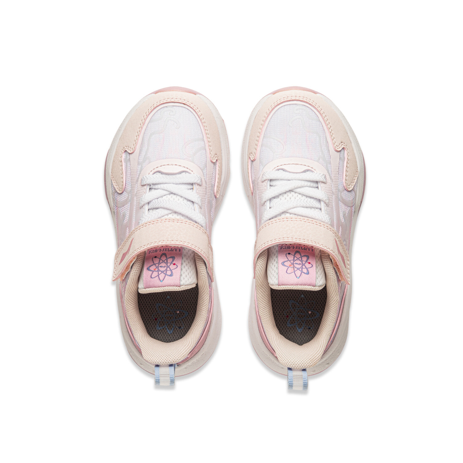 Кроссовки LINING YOUNG Kids Lifestyle Shoes Kids Low-top Light Rose Pink / Flower Branch Pink / Standard White, розовый — фото 4