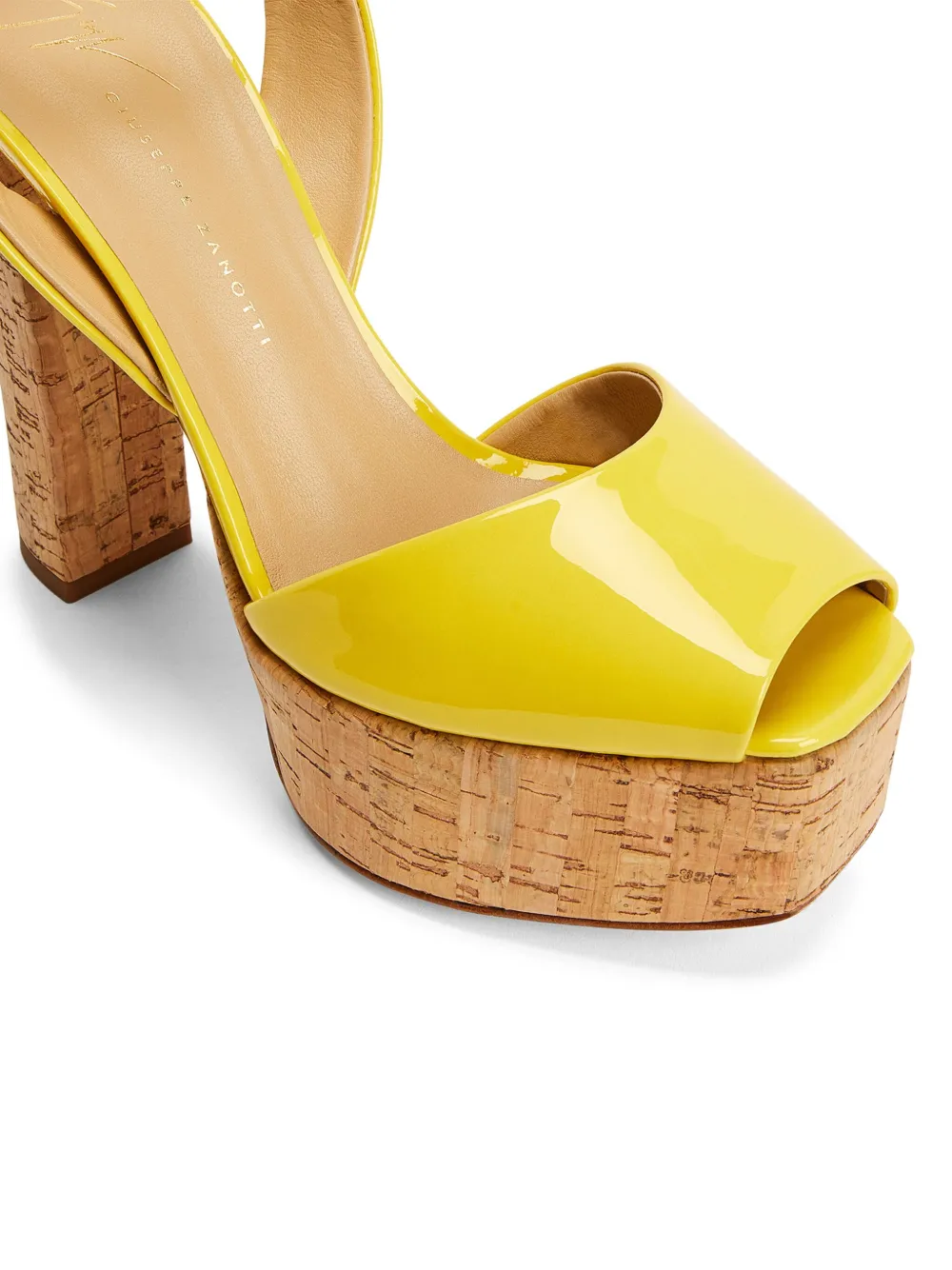 Босоножки Betty 170 с открытым носком Giuseppe Zanotti, желтый — фото 4