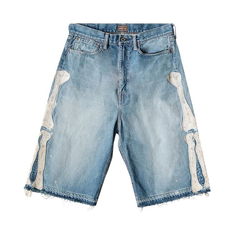 

Шорты Kapital Bone Denim Shorts, синий