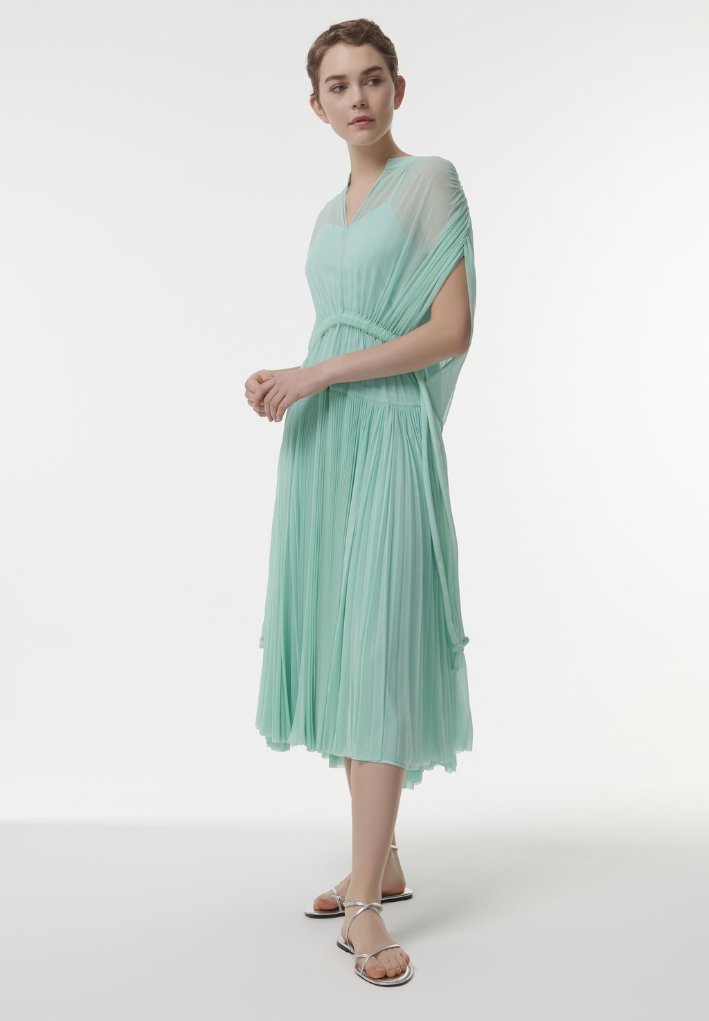 

Повседневное платье GATHERED MARKED WAIST KAFTAN Leem, синий