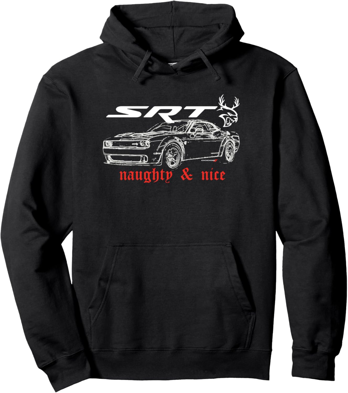 

Худи Dodge Naughty & Nice, черный