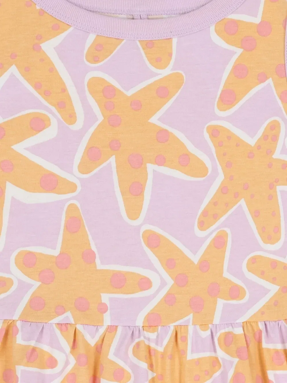 Платье с принтом Stella McCartney Kids, фиолетовый — фото 3
