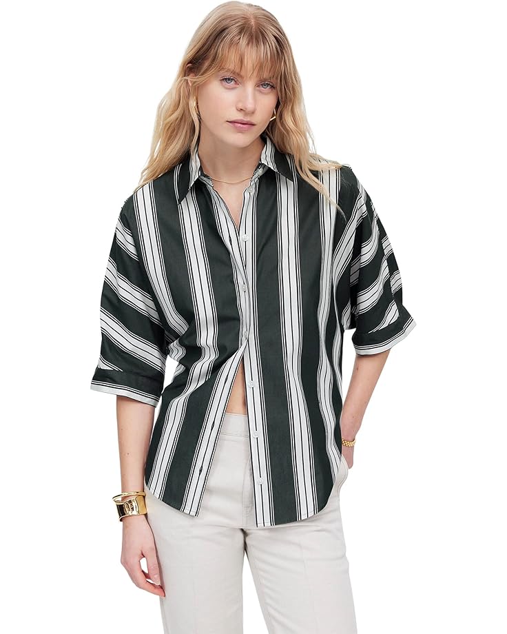 

Рубашка Madewell Oversized Short Sleeve Shirt, цвет Summit Green