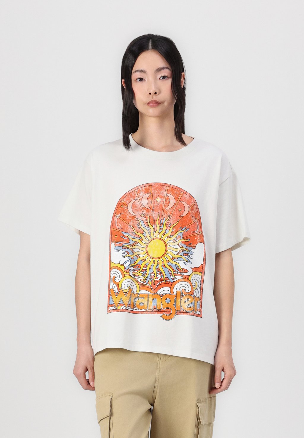 

Футболка с принтом GIRLFRIEND TEE Wrangler, белый