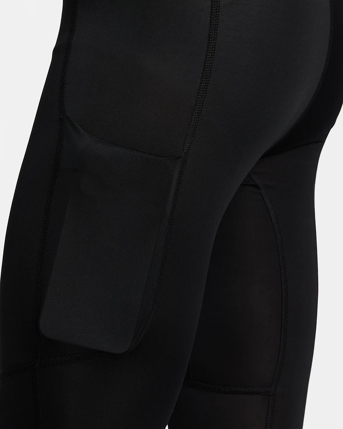 Мужские фитнес-лосины Nike Pro Dri-FIT 3/4, Black/White — фото 3