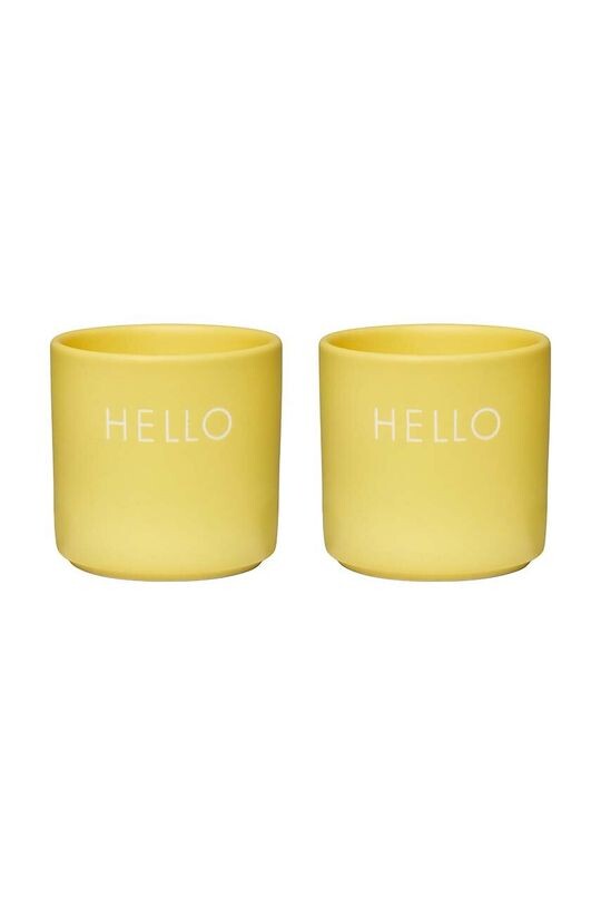 

Набор чашек для яиц Yello Hello, 2 шт. Design Letters, желтый