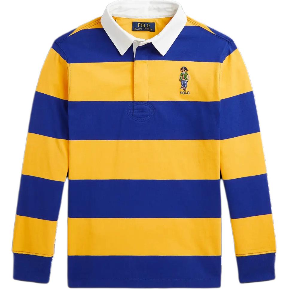 

Polo Ralph Lauren Рубашка поло FW24, желто-синяя, детская