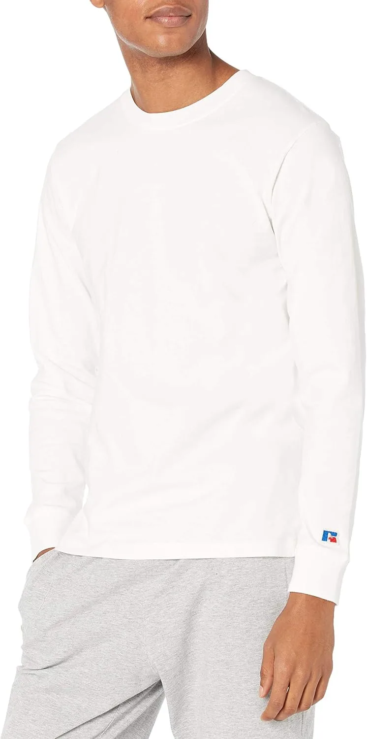 

Футболка Russell Athletic мужская Soft 100% Cotton Midweight с длинным рукавом