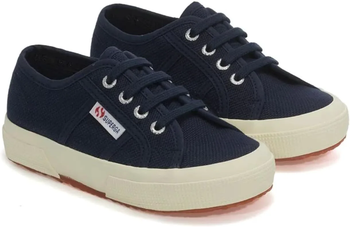 

Детские кеды Superga 2750 JCOT Classic - Стильная и долговечная обувь из холста для повседневного комфорта, удобная шнуровка, синий