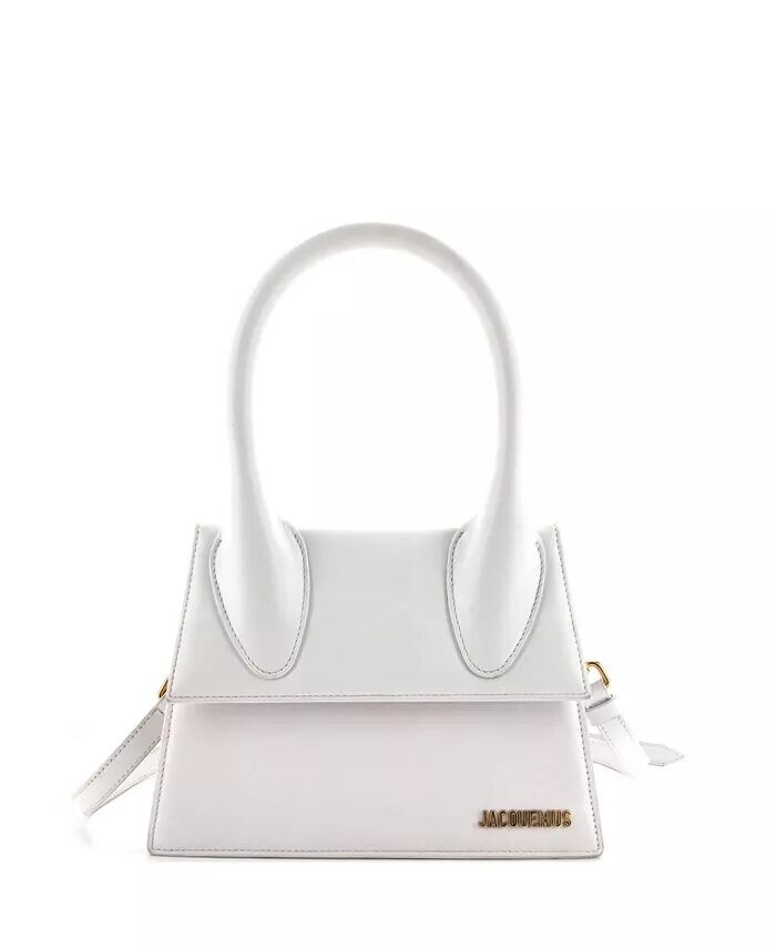 

Большая кожаная сумка Le Grand Chiquito Pre-Owned Jacquemus, белый