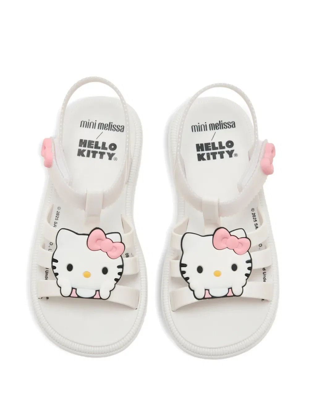 Сандалии-Клетка Hello Kitty Melissa Odabash Kids, белый — фото 3