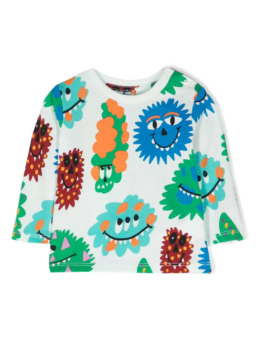 

Топ из органического хлопка с графичным принтом Stella McCartney Kids, белый