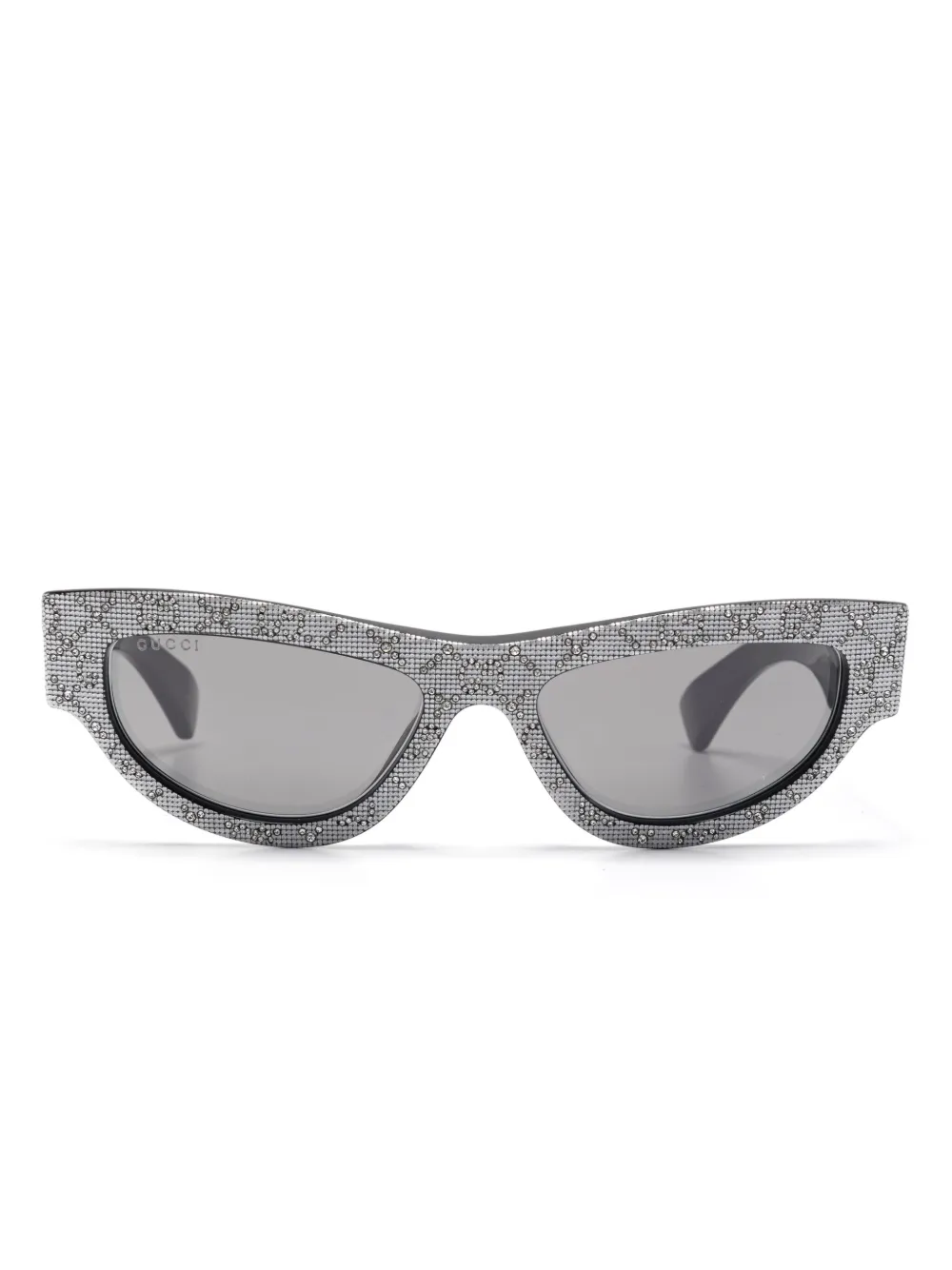 

Солнцезащитные очки в оправе «кошачий глаз» Gucci Eyewear, серебяный