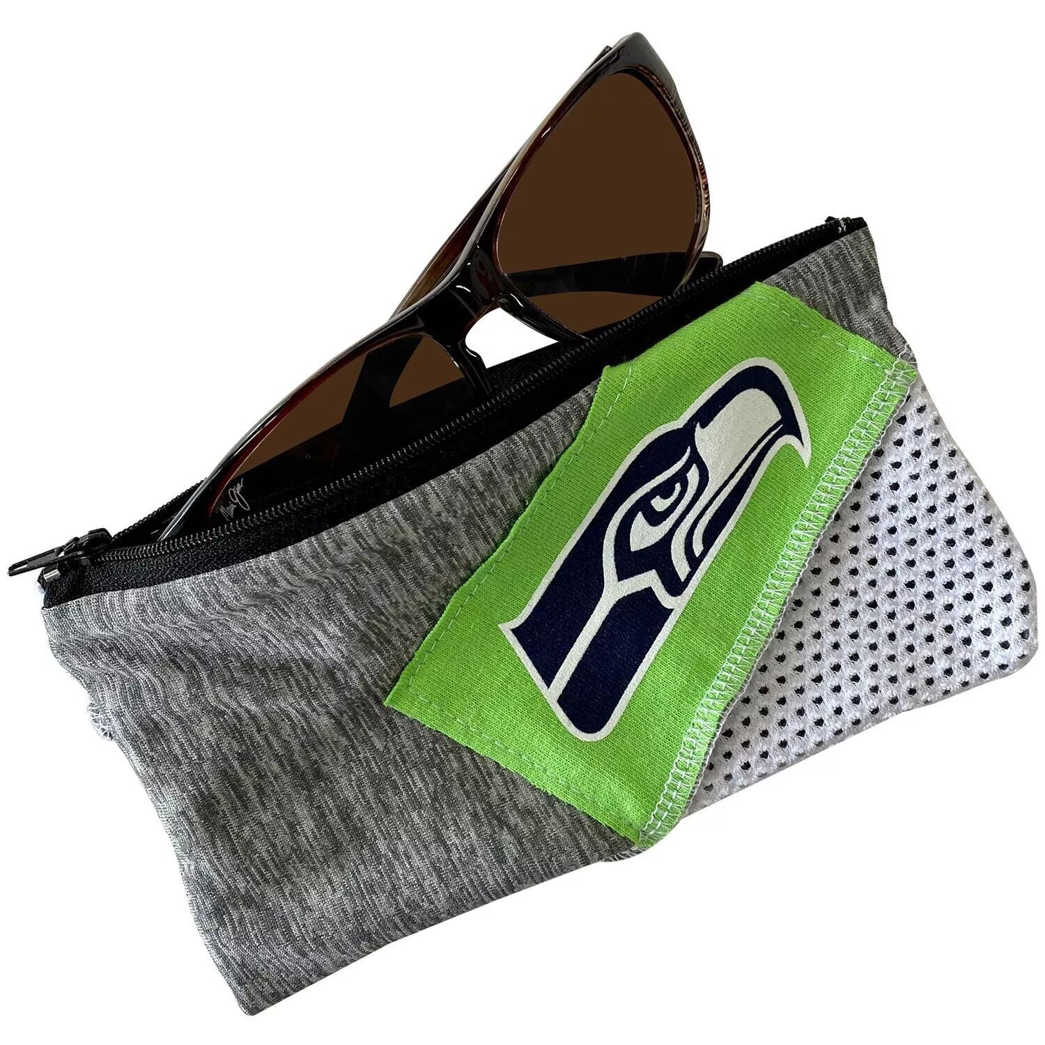 

Пережаренная одежда Seattle Seahawks Экологичная сумка на молнии из переработанных материалов