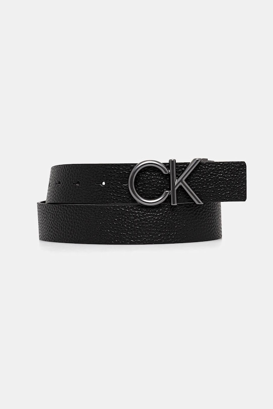 

Кожаный ремень двусторонний Calvin Klein, черный