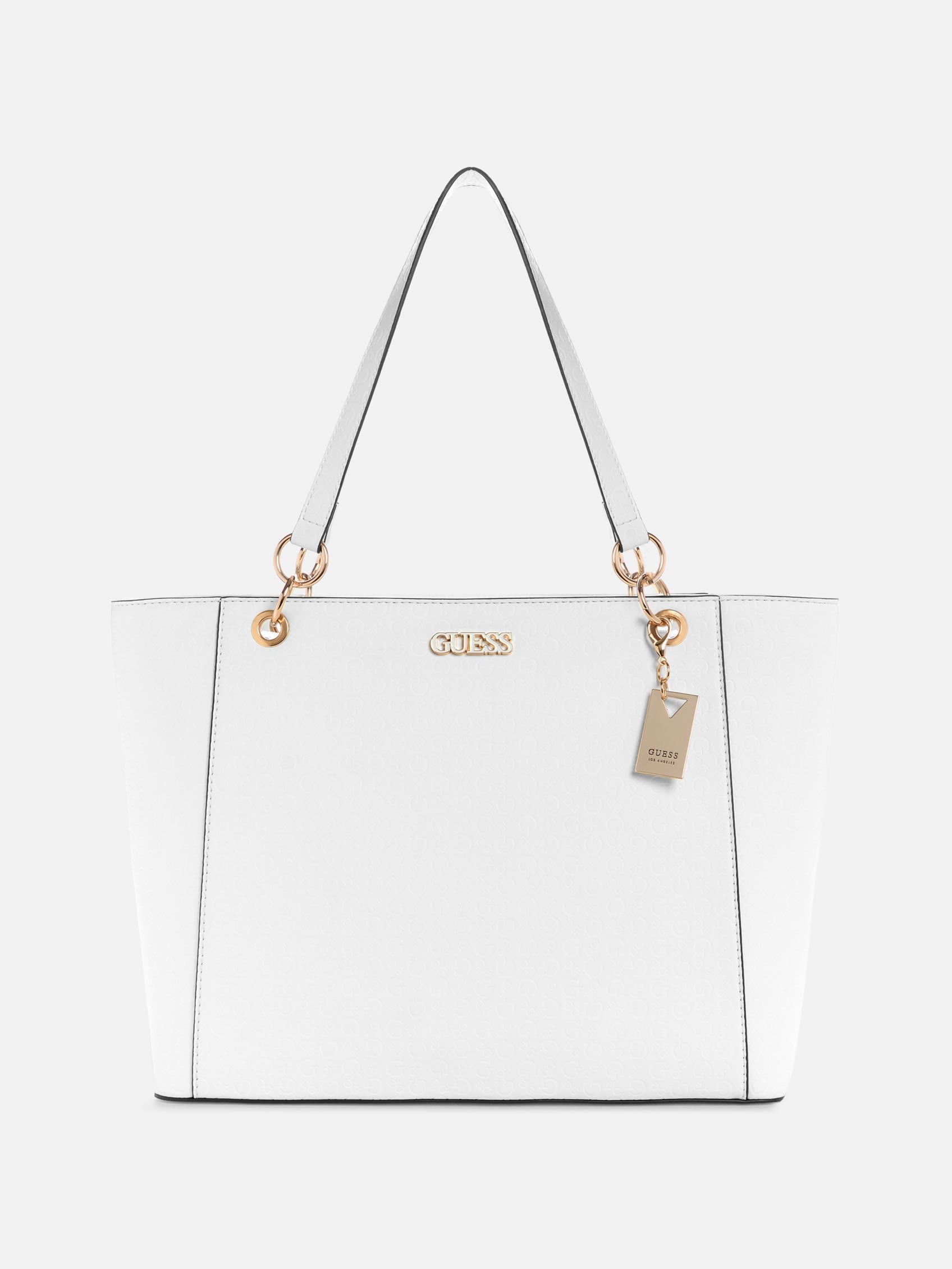 

Сумка-шоппер Zakaria с тисненым логотипом Guess Factory, белый