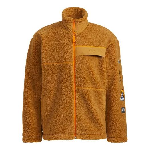 

Куртка adidas neo Casual Stand Collar Windproof Sports Jacket Brown HG9028