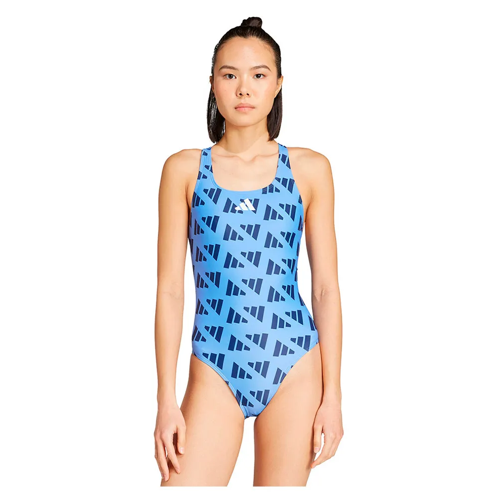 

Купальник adidas Logo Graphic V-Back, синий